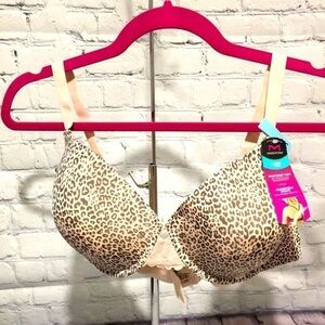 Maidenform T-shirt leopard print bra 40C NWT